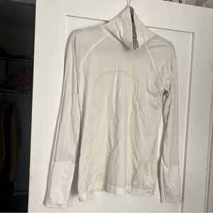 White Long Sleeve Athletic Top- lululemon